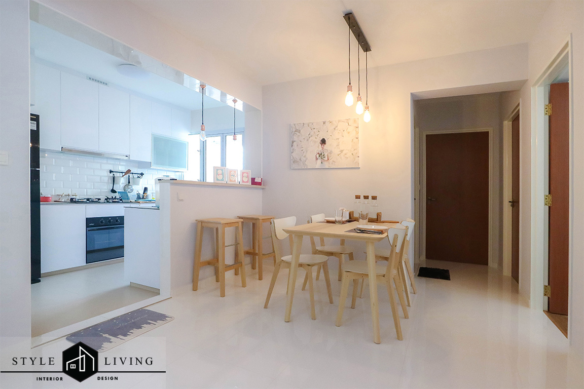 Sumang Lane 2 - 1010sqft by Style Living Interior Pte Ltd. Unit is HDB and follows a  style.