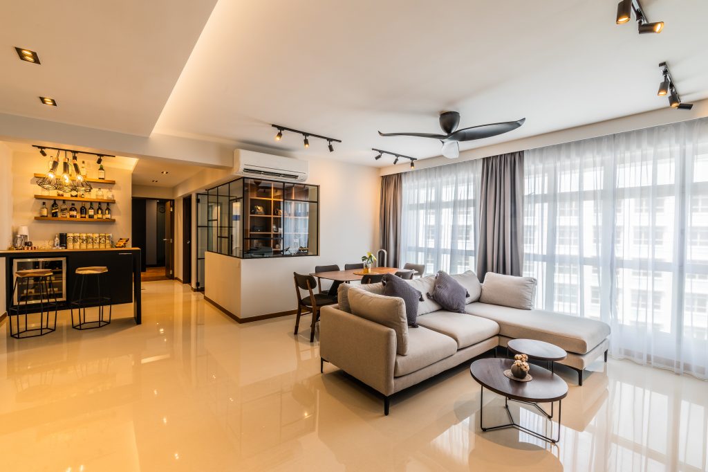 Blk 323A Sumang Walk - 904sqft by ExQsite Interior Design Pte Ltd. Unit is HDB and follows a  style.