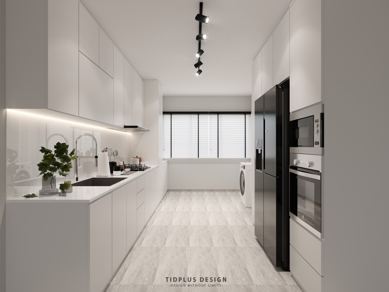 Tampines - 1000sqft by Tid Plus Design Pte Ltd. Unit is HDB and follows a  style.