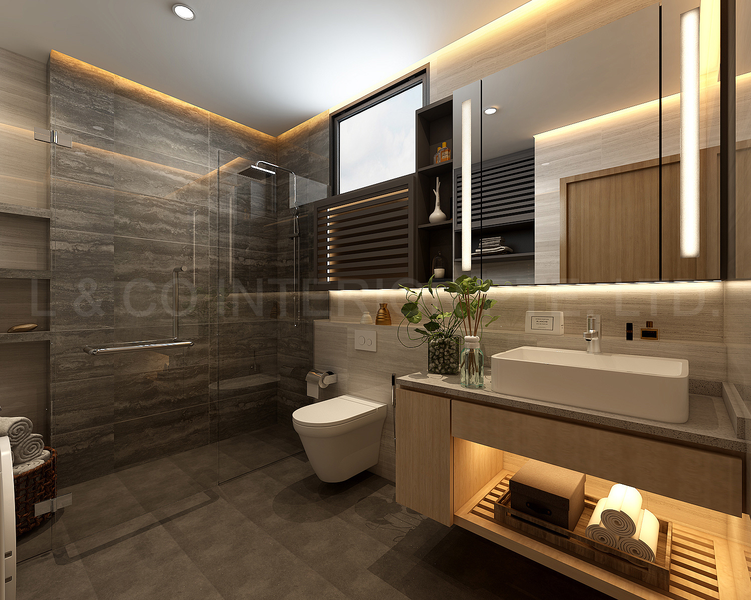 Hillview - 1270sqft by L &amp; Co Interior Pte Ltd. Unit is Condo and follows a Co-Living style.