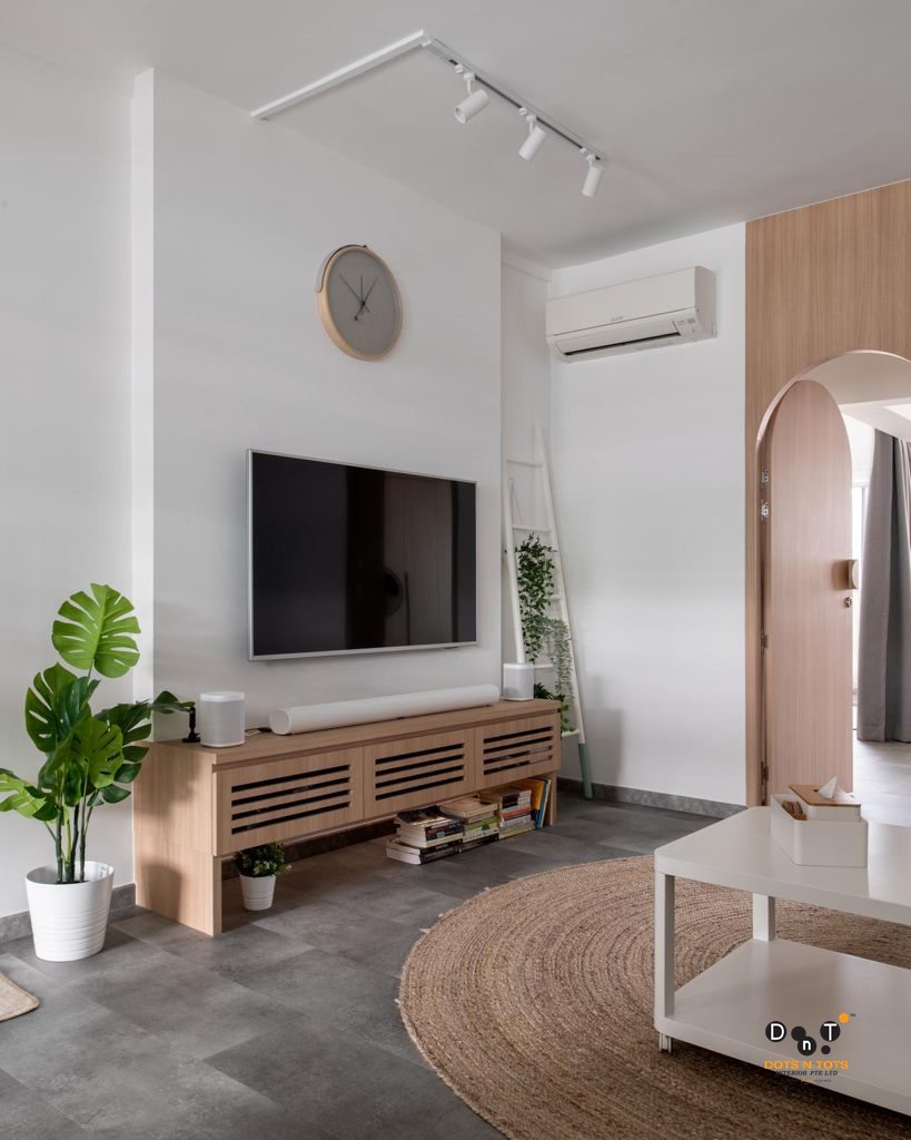 640 Rowell Road - 710sqft by Dots &#39;N&#39; Tots. Unit is HDB and follows a Scandinavian style.