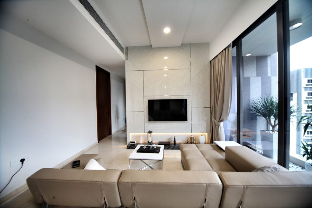 One Balmoral - 1249sqft by Interior Diary Private Limited. Unit is Condo and follows a  style.